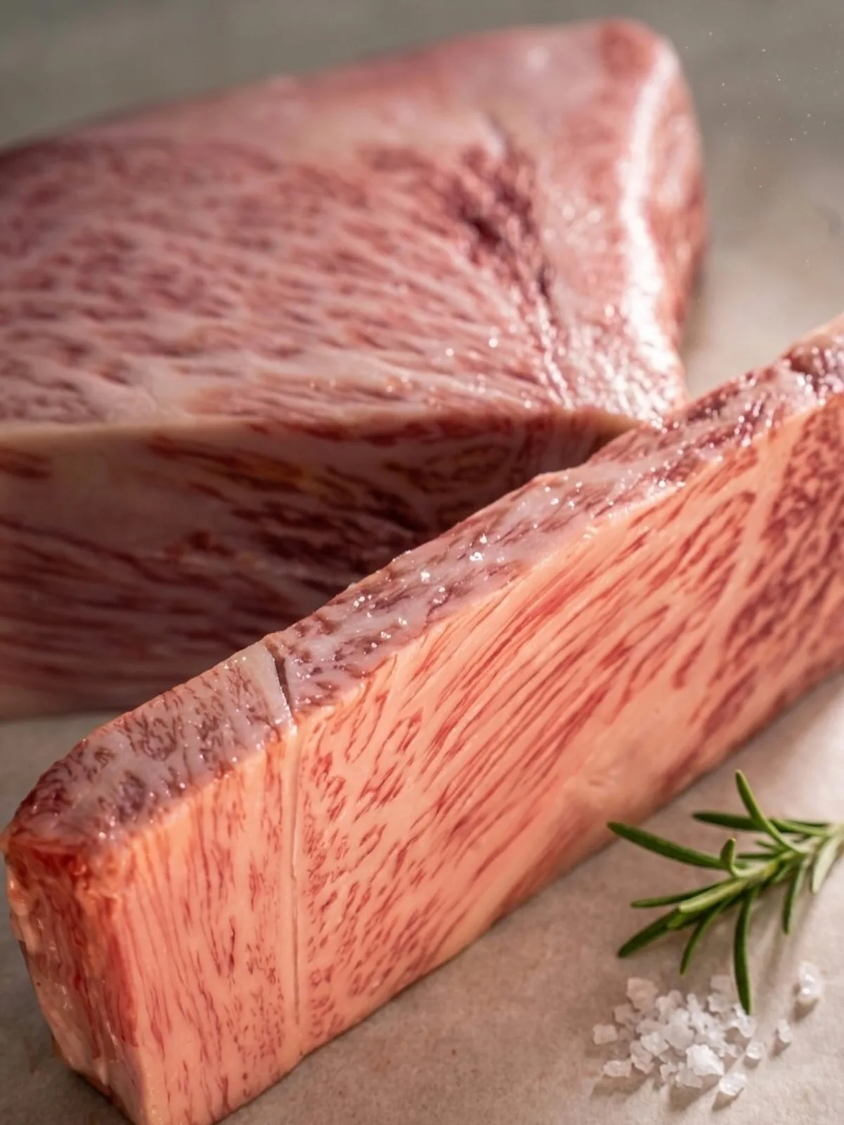 Costata di Wagyu marmorizzato con rosmarino e sale grosso — selezione pregiata Grotta dei Priori